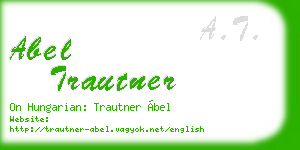 abel trautner business card